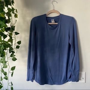 Periwinkle super soft long sleeve crew neck shirt